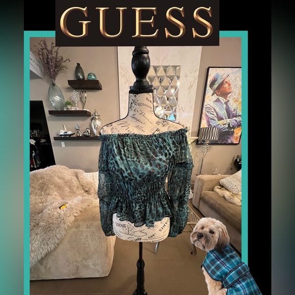 Guess Tops - Guess Off the Shoulder Simi Top